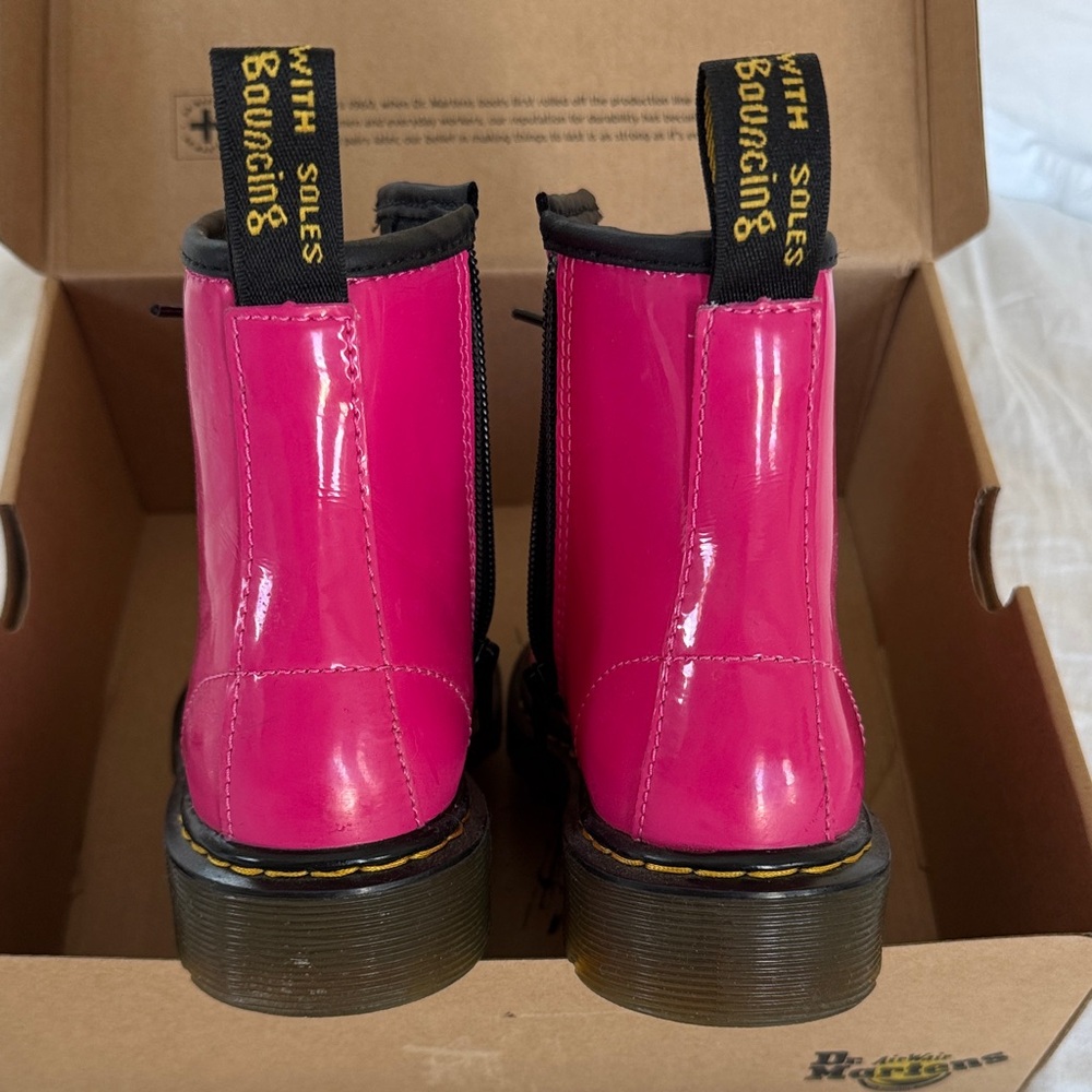 Dr. Martens Kids Pink Boots - Picture 8 of 8